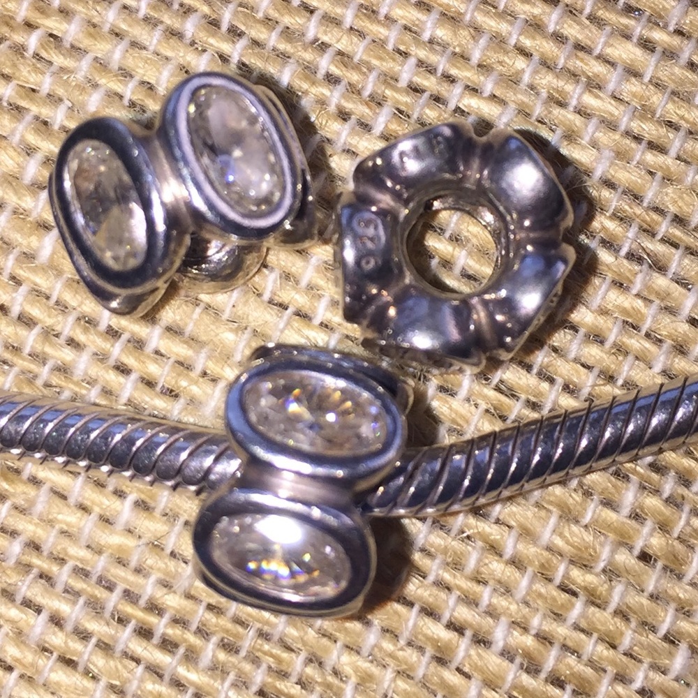 Pandora retired crystal spacers.